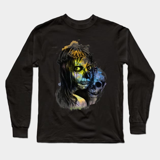 muerte Long Sleeve T-Shirt by uwanlibner